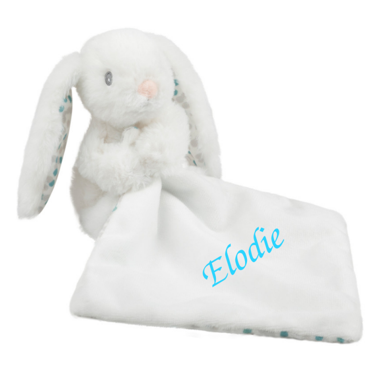  - célestin lapin - peluche avec blanc 25 cm 